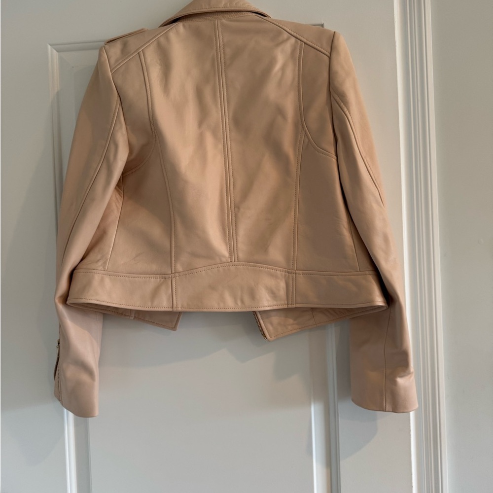 LAMARQUE DONNA GOLD | ICONIC LEATHER BIKER JACKET - Picture 5 of 7